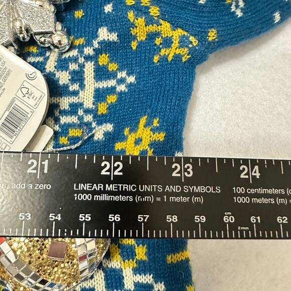 Ugly Christmas Sweater Snowman Squishmallow LIGHTS UP Tinsel Party Winner Sz 2XL - Picture 4 of 5